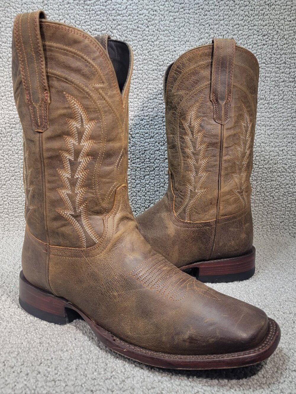 Tecovas The Doc Men's Size 11.5D Cafe Goat Cowboy Boots
